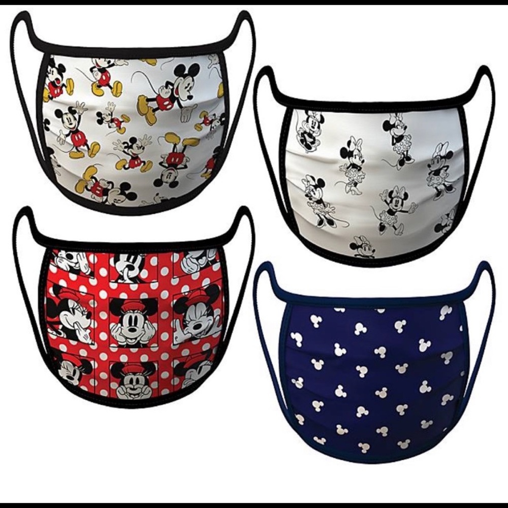 Disney Mickey face masks NWT